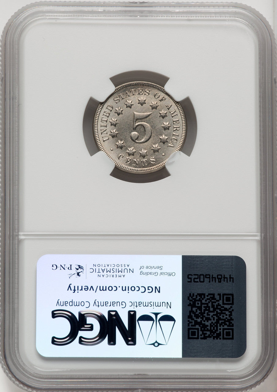 1868 5C Shield Nickel NGC MS66 (771368005)