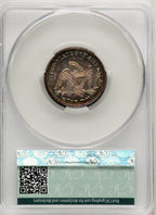 1854 25C ARROWS CACG Plus Seated Quarter CACG MS63+
