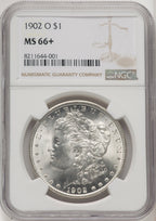 1902-O Morgan Dollar NGC MS66+