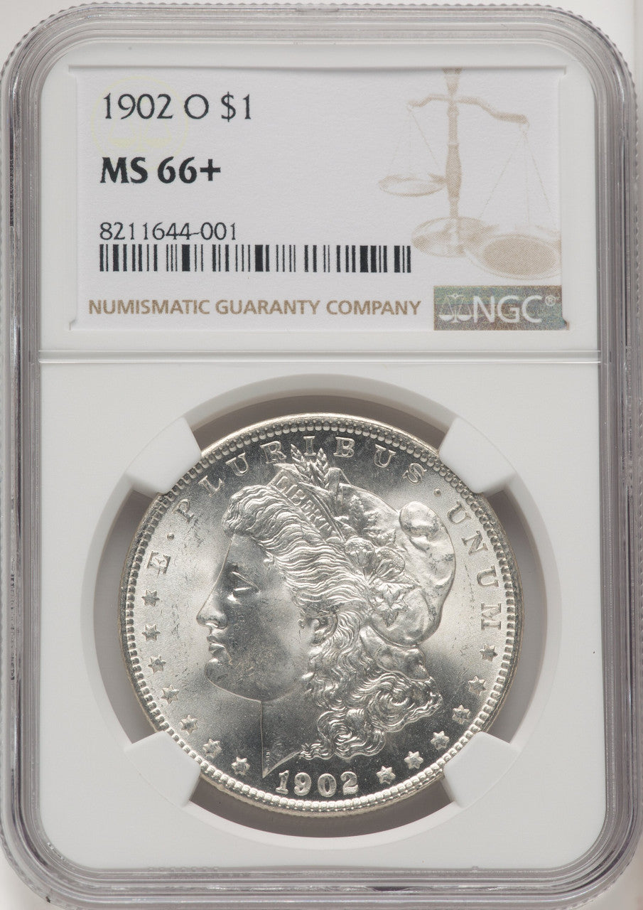 1902-O Morgan Dollar NGC MS66+
