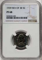 1939 5C Proof Jefferson Nickel NGC PR68 (769505006)