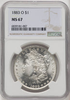1883-O Morgan Dollar NGC MS67 (769223050)