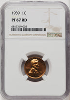 1939 1C RD Proof Lincoln Cent NGC PR67 (769223001)