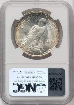 1922-D Peace Dollar NGC MS67