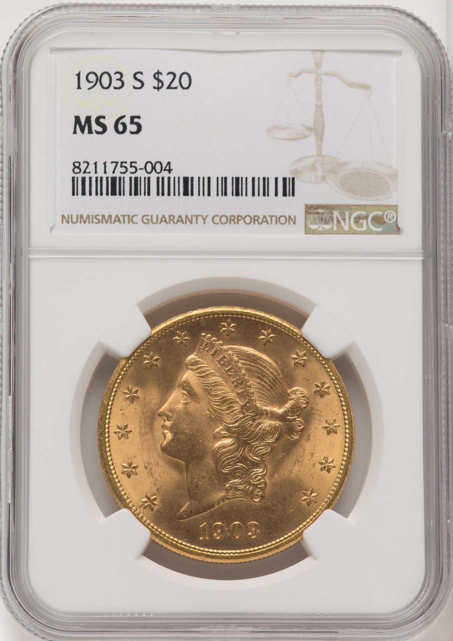 1903-S $20 Liberty Double Eagle NGC MS65