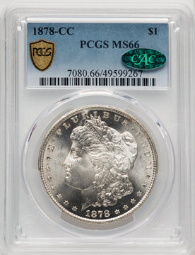 1878-CC CAC Morgan Dollar PCGS MS66