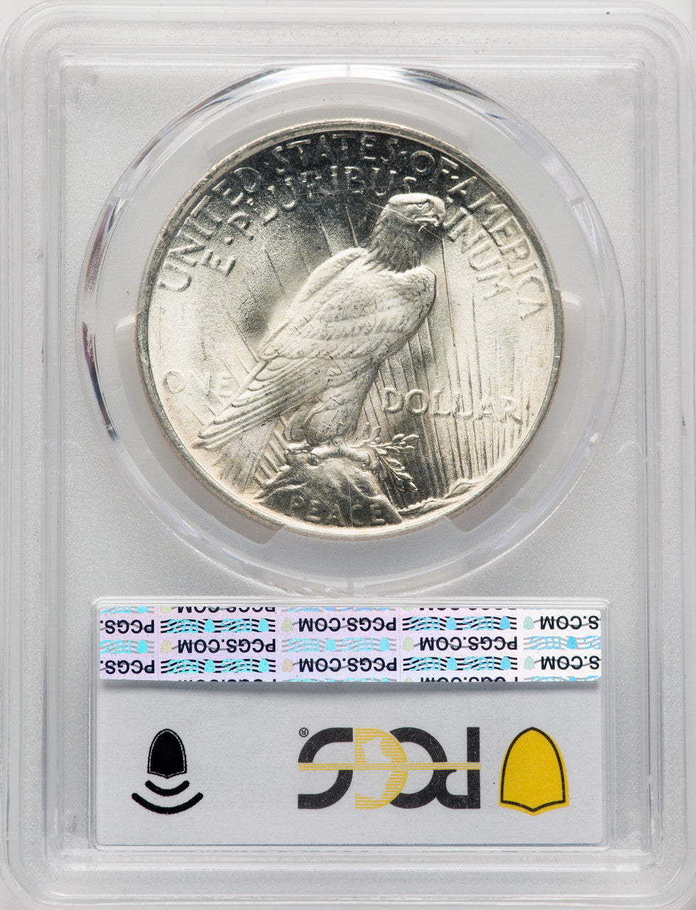 1923 CAC Peace Dollar PCGS MS67
