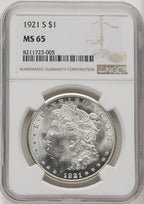 1921-S Morgan Dollar NGC MS65 (771482005)