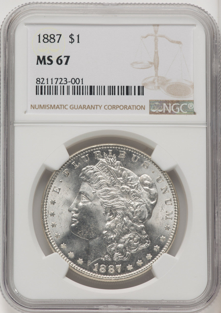 1887 Morgan Dollar NGC MS67 (771271024)
