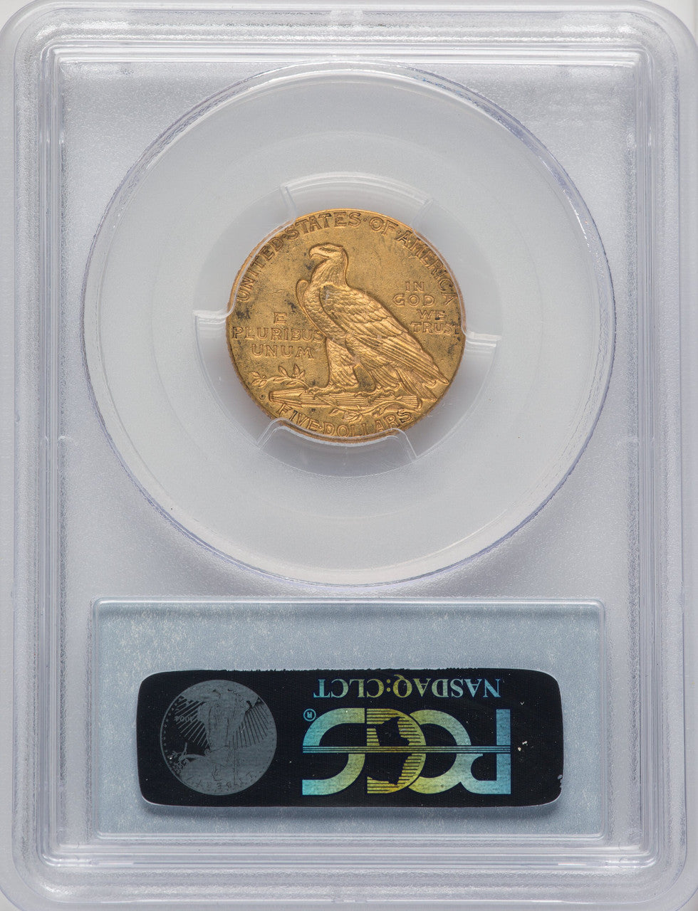 1909-O $5 CAC Indian Half Eagle PCGS AU58