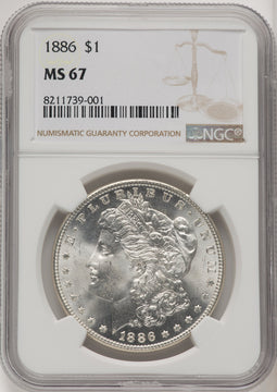 1886 Morgan Dollar NGC MS67 (771893009)
