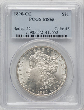 1890-CC Morgan Dollar PCGS MS65