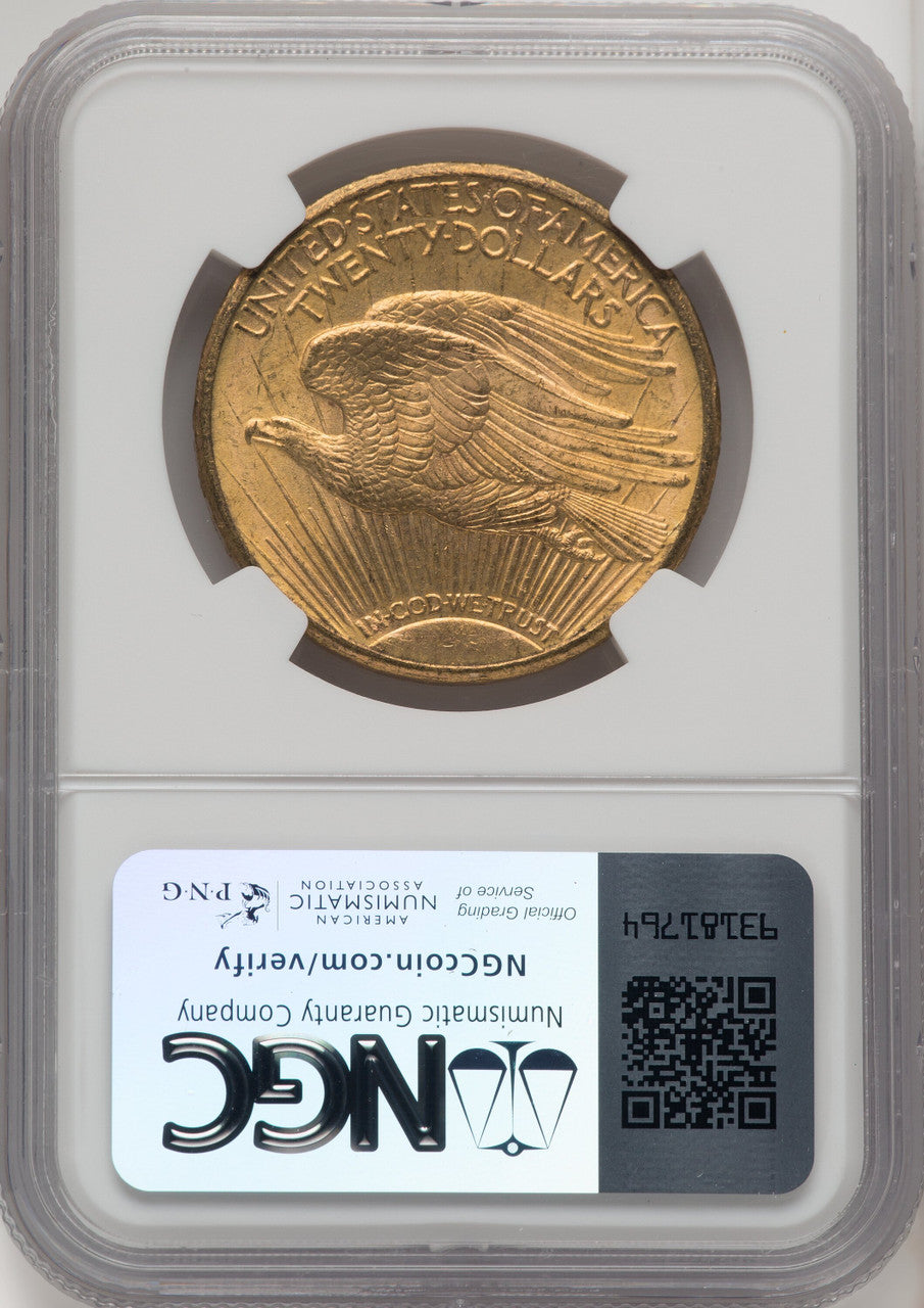 1911-S $20 Saint-Gaudens Double Eagle NGC MS65+ (772515022)