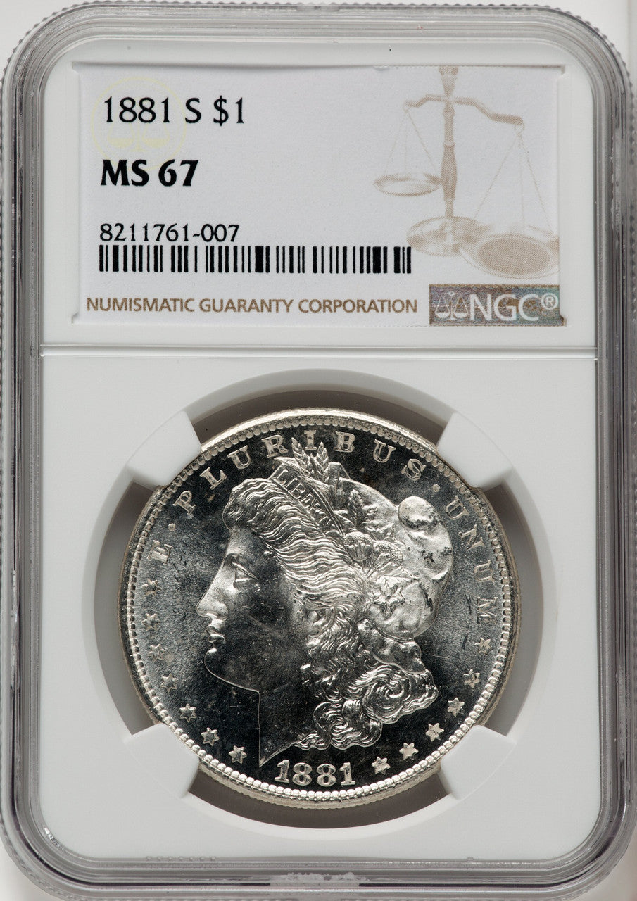 1881-S Morgan Dollar NGC MS67 (771290058)