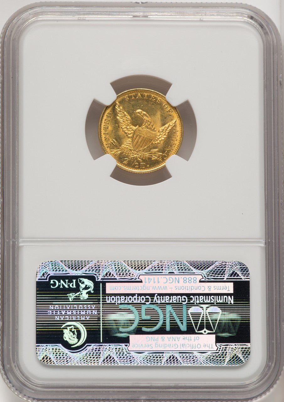 1834 $2.50 Classic Classic Quarter Eagle NGC MS65+