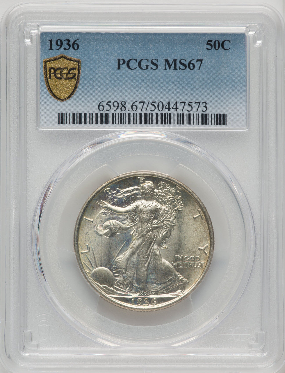 1936 50C Walking Liberty Half Dollar PCGS MS67
