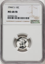 1944-S 10C FB Mercury Dime NGC MS68 (769646001)