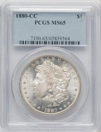 1880-CC Morgan Dollar PCGS MS65