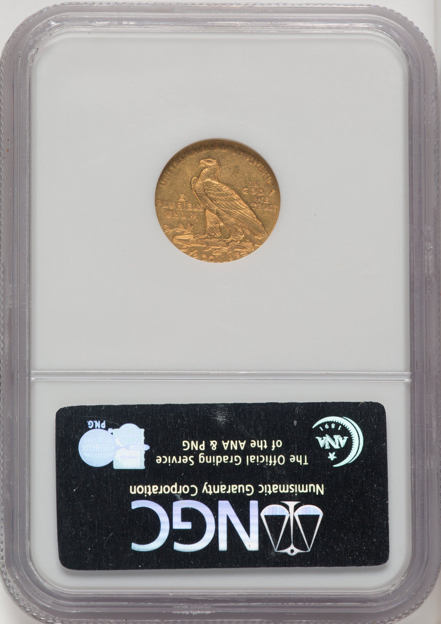 1910 $2.50 Indian Quarter Eagle NGC MS62 (772304021)