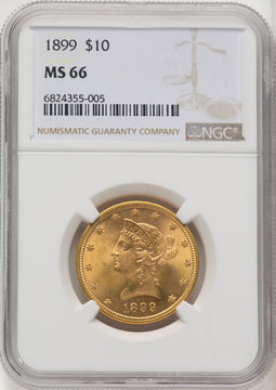 1899 $10 Liberty Eagle NGC MS66 (520061017)