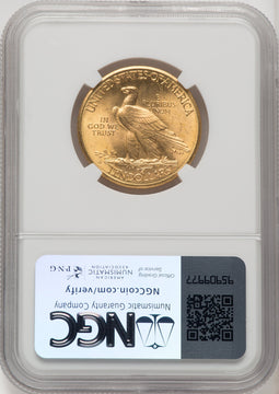 1910-D $10 Indian Eagle NGC MS65 (506628045)