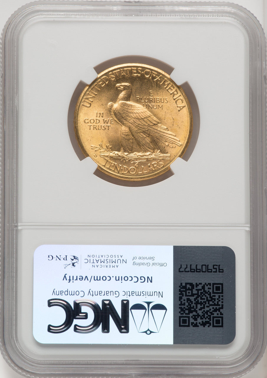 1910-D $10 Indian Eagle NGC MS65 (506628045)