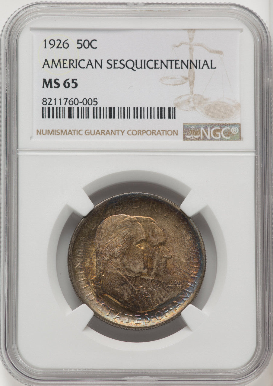 1926 50C Sesquicentennial Commemorative Silver NGC MS65 (771093023)