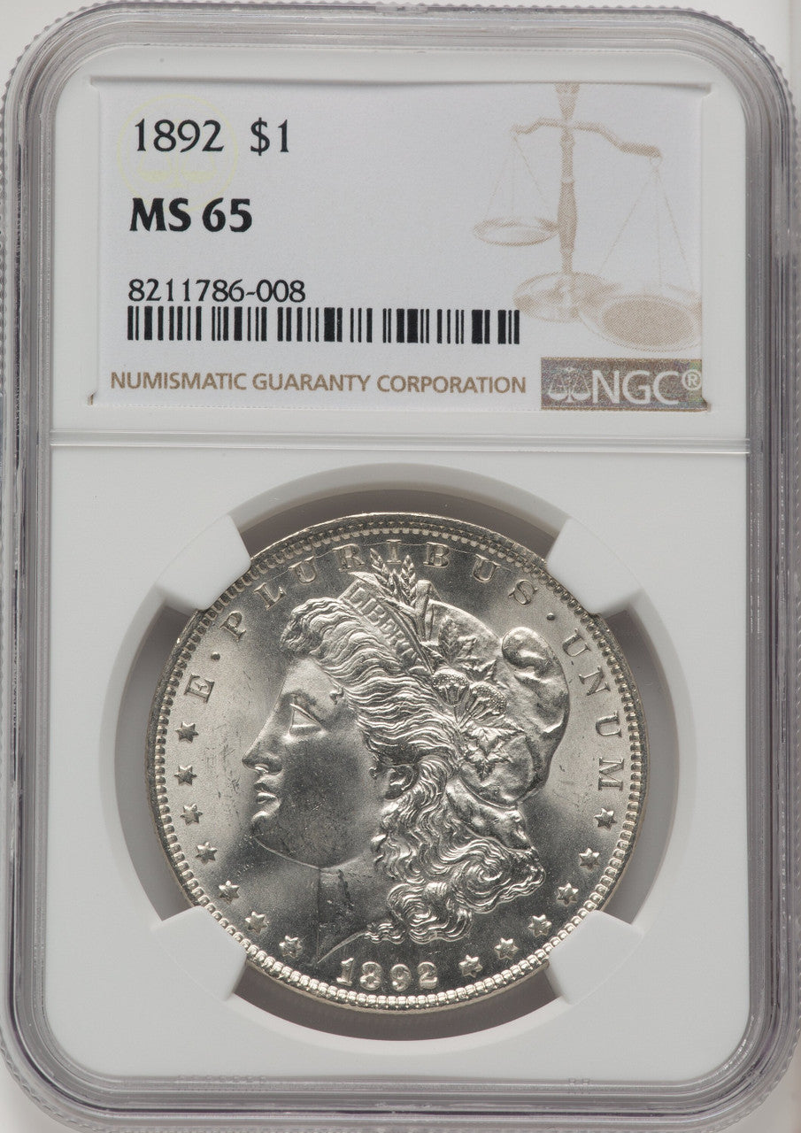 1892 Morgan Dollar NGC MS65 (771809003)