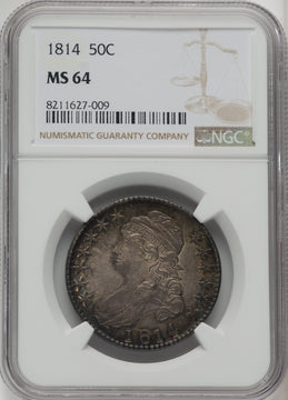 1814 50C Bust Half Dollar NGC MS64