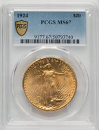 1924 $20 Saint Saint-Gaudens Double Eagle PCGS MS67 (771941010)