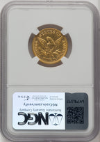 1860-C $5 Liberty Half Eagle NGC AU55