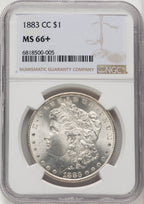 1883-CC Morgan Dollar NGC MS66+ (772368006)