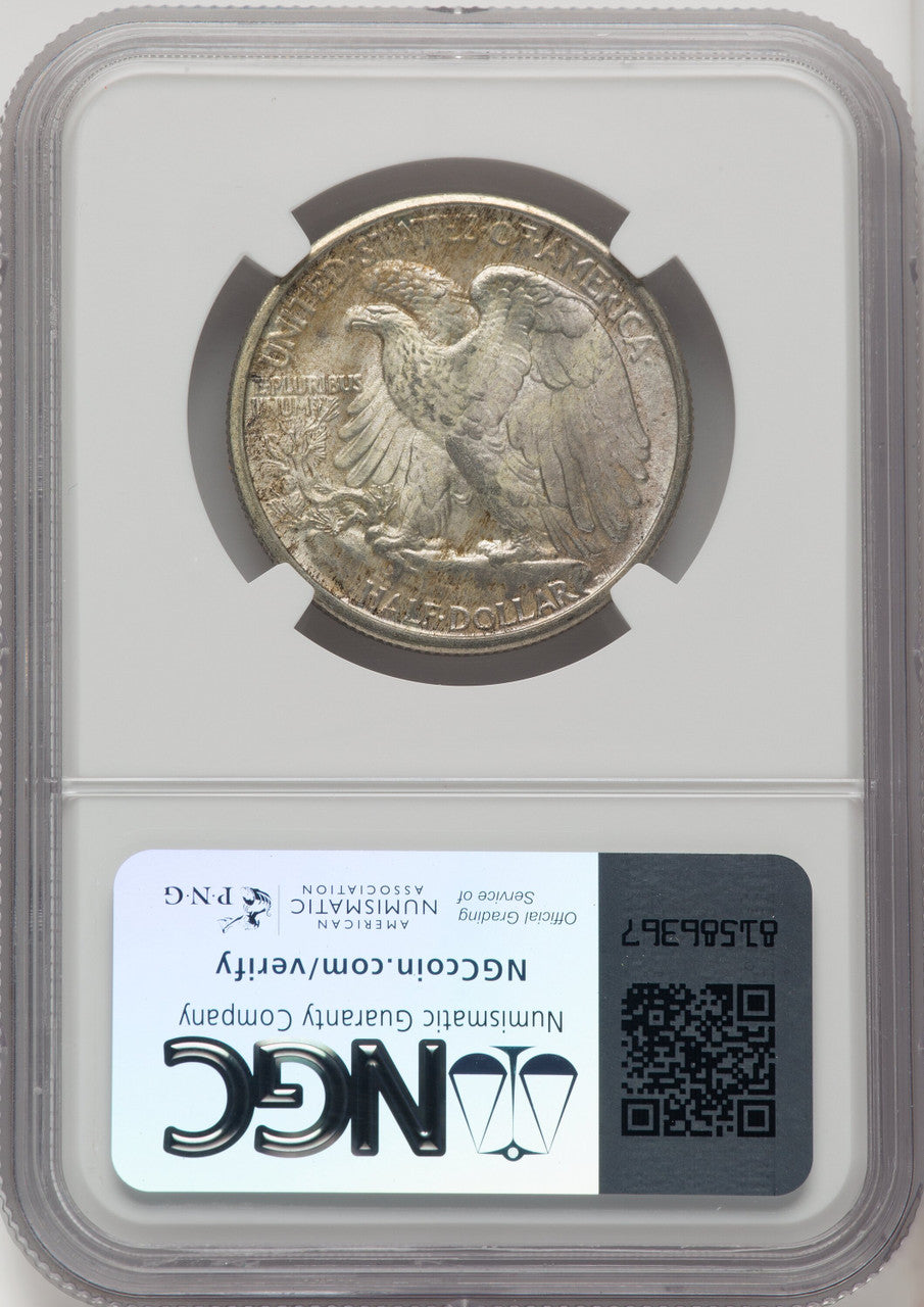 1934 50C Brown Label Walking Liberty Half Dollar NGC MS67