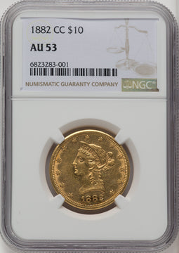 1882-CC $10 Liberty Eagle NGC AU53 (772138039)
