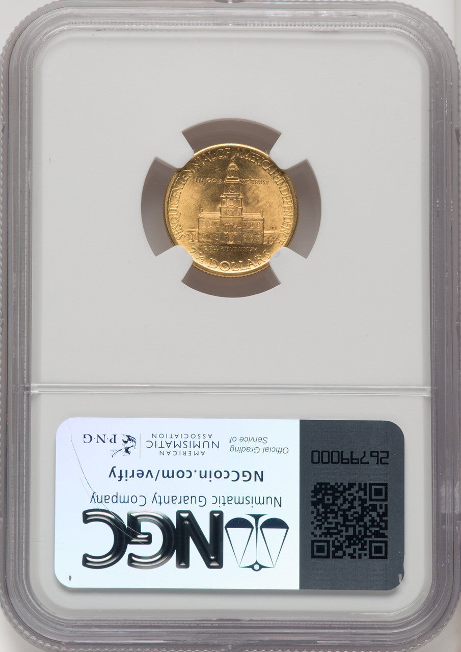 1926 $2.50 SESQUI Commemorative Gold NGC MS65 (772368020)