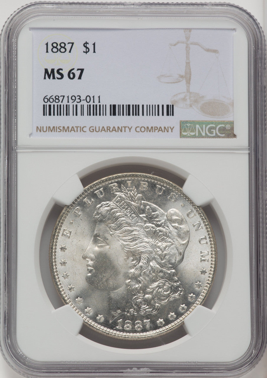1887 Morgan Dollar NGC MS67 (772368008)