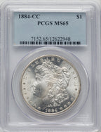 1884-CC Morgan Dollar PCGS MS65 (772198003)