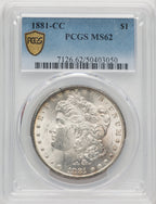 1881-CC Morgan Dollar PCGS MS62 (772198004)