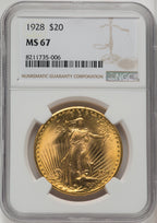 1928 $20 Saint-Gaudens Double Eagle NGC MS67 (771421003)