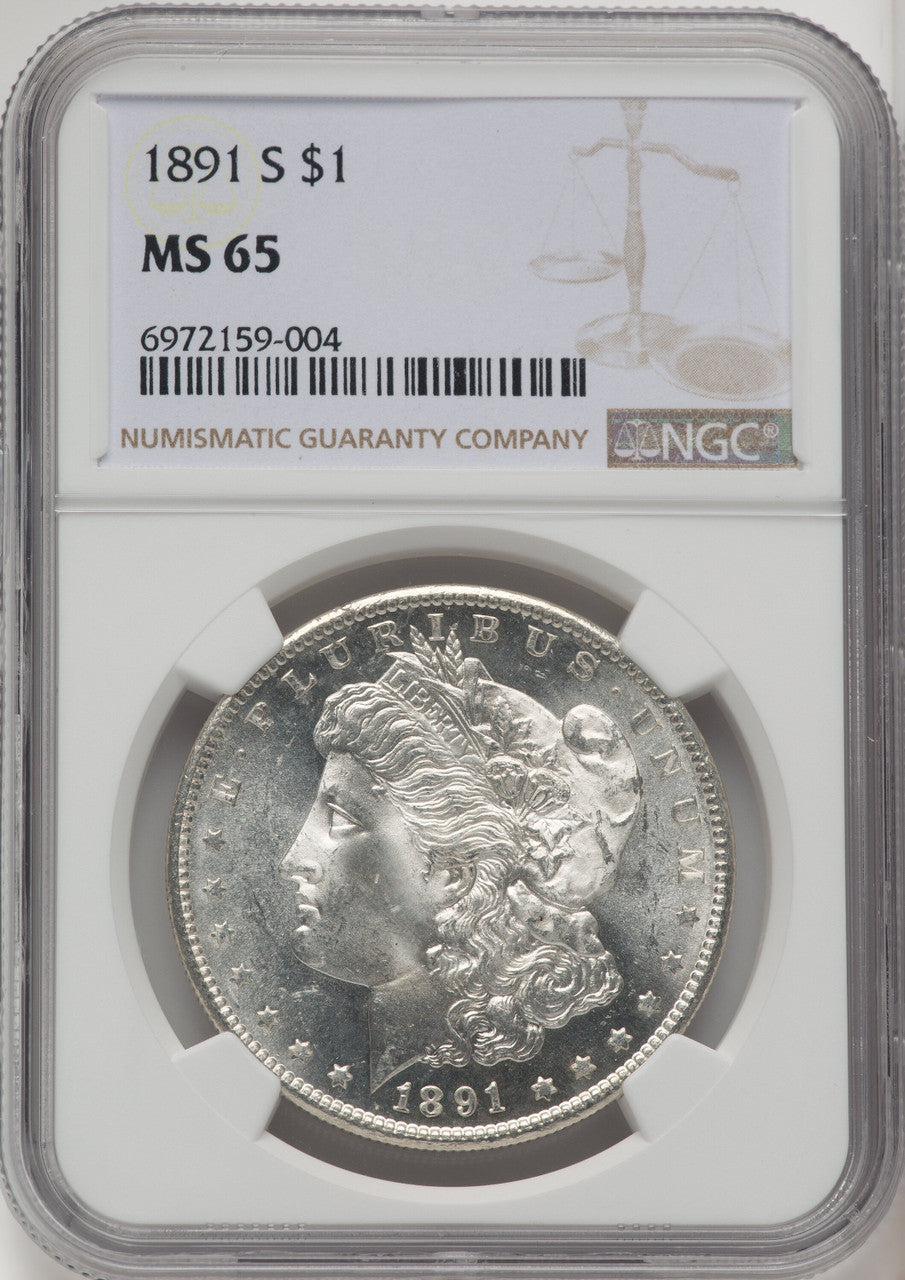1891-S Morgan Dollar NGC MS65 (772146006)
