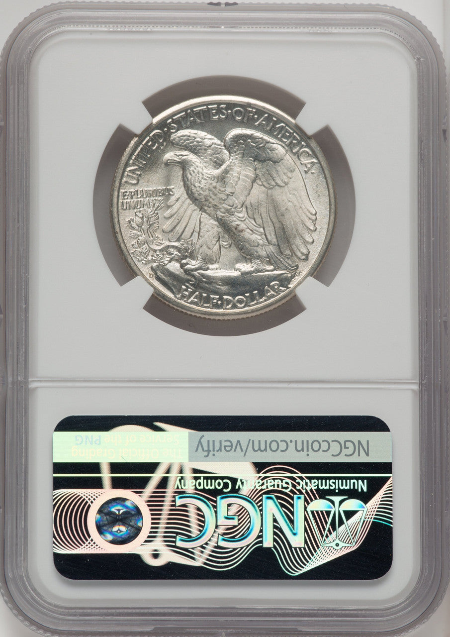 1946-D 50C Walking Liberty Half Dollar NGC MS67 (771672011)