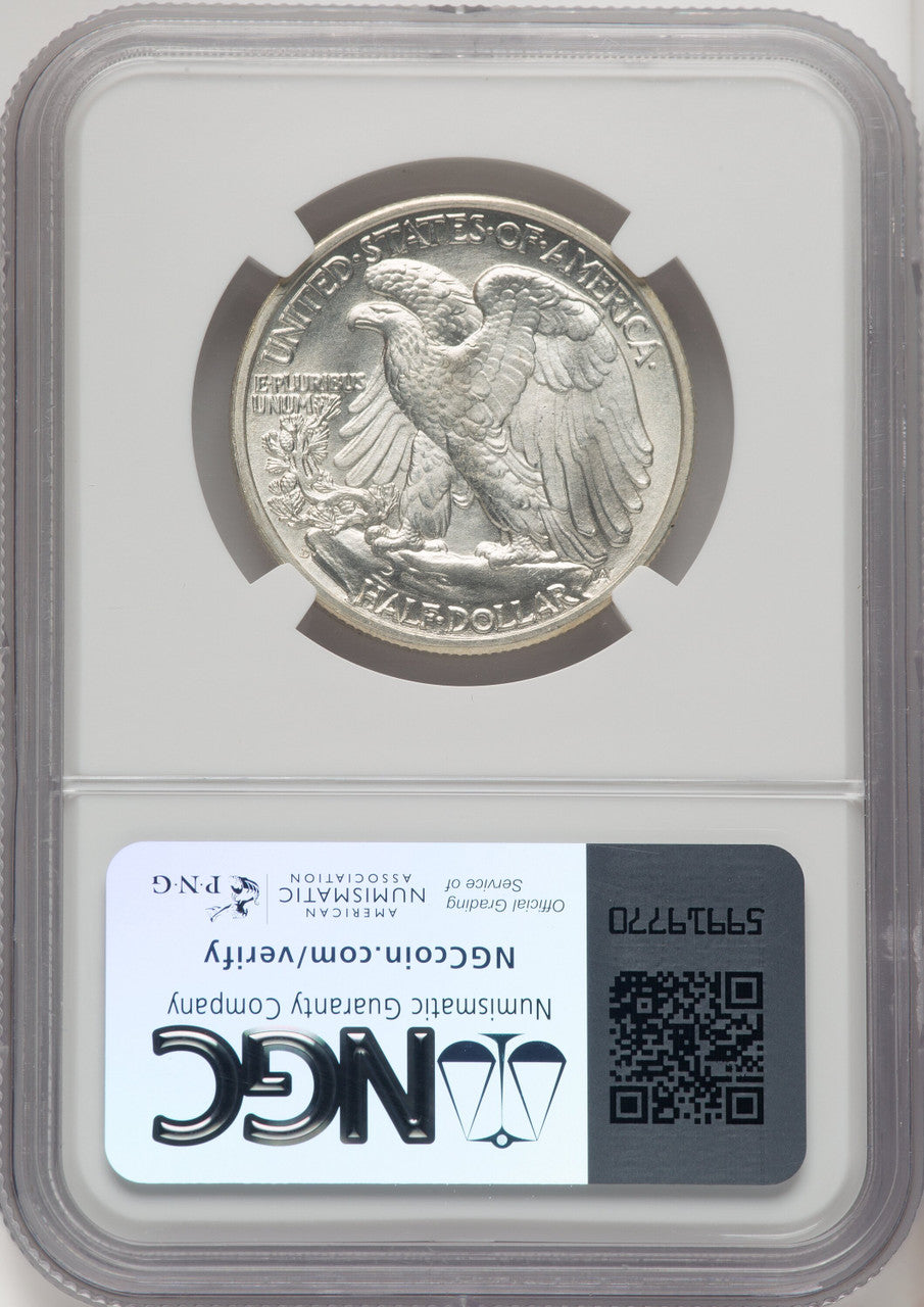 1941-D 50C Walking Liberty Half Dollar NGC MS67 (771672008)