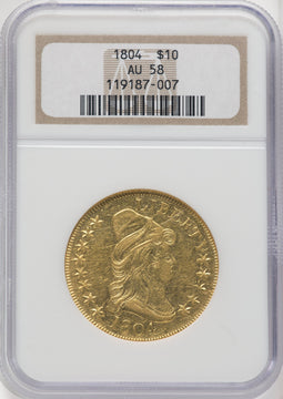1804 $10 BD-1 Early Eagle NGC AU58