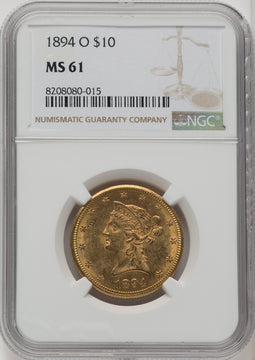 1894-O $10 Liberty Eagle NGC MS61