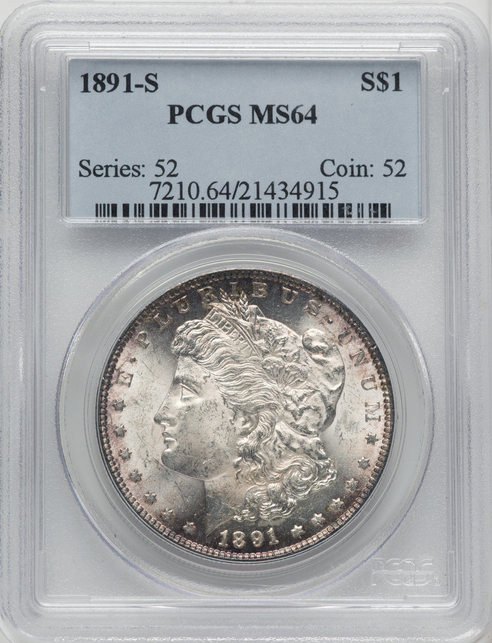 1891-S Morgan Dollar PCGS MS64 (772102072)