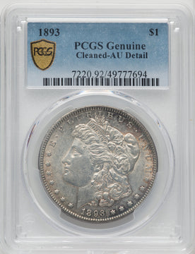 1893 Morgan Dollar Genuine PCGS AU50