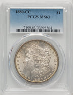 1880-CC Morgan Dollar PCGS MS63 (772102226)