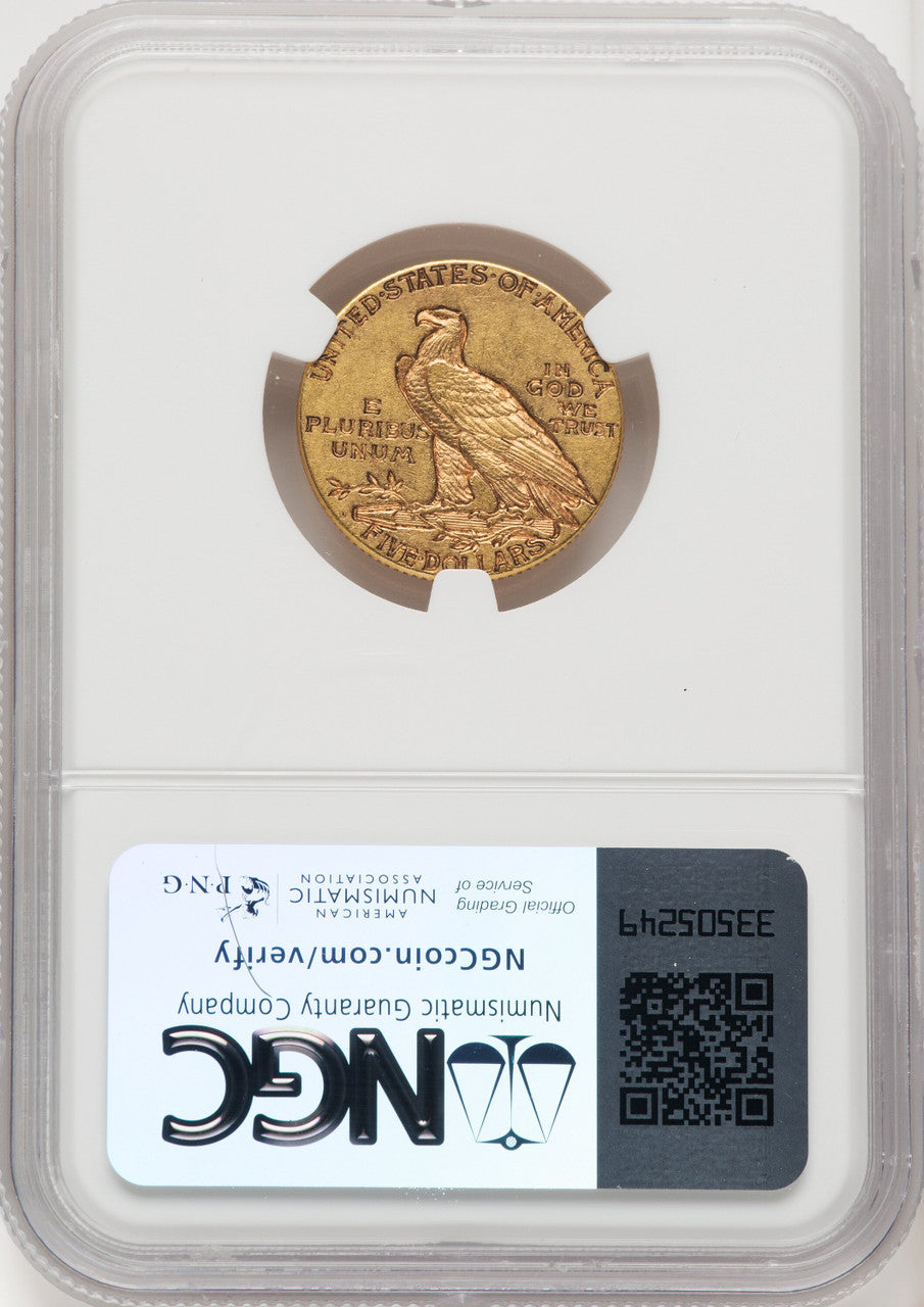 1911-D $5 Indian Half Eagle NGC AU55 (772543018)