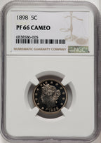 1898 5C CA Proof Liberty Nickel NGC PR66