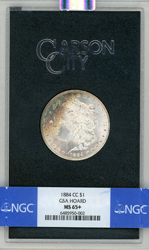 1884-CC GSA Hoard Morgan Dollar NGC MS65+
